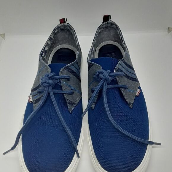 Ben Sherman Bristol Oxford Canvas Men's Shoes Blue Color Size 11 - Picture 2 of 10